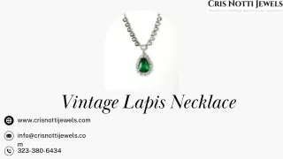 Reasons Why a Vintage Lapis Necklace is the Perfect Heirloom Gift