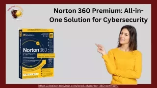 Norton 360 Premium All-in-One Solution for Cybersecurity