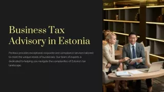 Business tax advisory Estonia