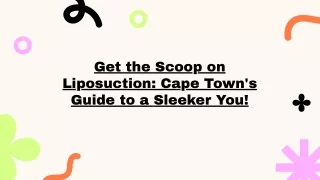 Liposuction In Cape Town