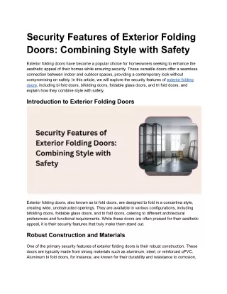 Security Features of Exterior Folding Doors_ Combining Style with Safety