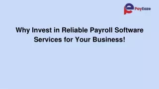 Why Reliable Payroll Software is a Smart Investment for Your Business!