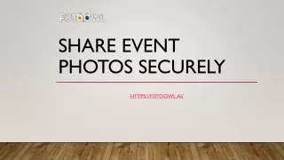 Share Event Photos Securely