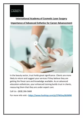 Enhance Your Skincare Skills with Advanced Esthetics Training