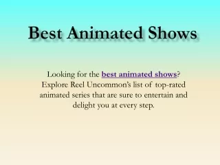 Best Animated Shows