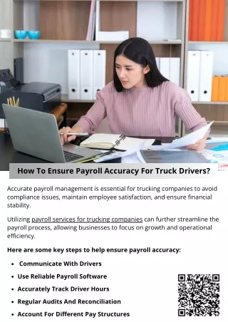 How To Ensure Payroll Accuracy For Truck Drivers?