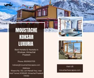 Moustache Koksar Luxuria -  Best Hotels & Hostels in Khoksar, Himachal Pradesh