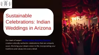 Sustainable Celebrations Indian Weddings in Arizona