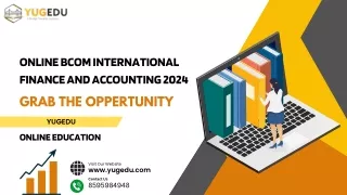 Online BCom  International Finance and Accounting