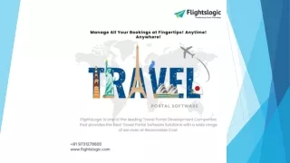 Travel Portal Software | B2B Travel Software