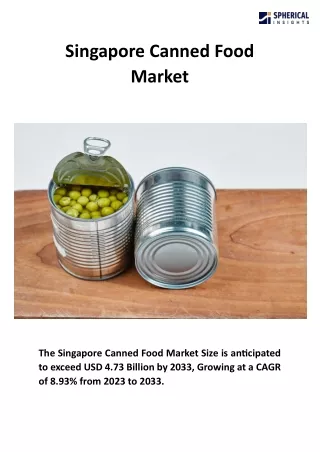 Singapore Canned Food Market