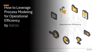 How to Leverage Process Modeling for Operational Efficiency​  by Admin​