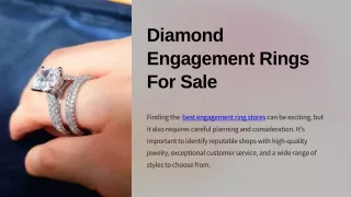 Diamond Engagement Rings For Sale
