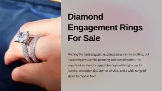 Diamond Engagement Rings For Sale