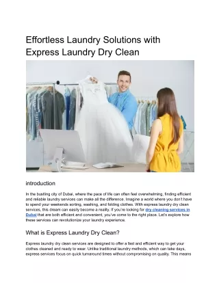 Effortless Laundry Solutions with Express Laundry Dry Clean (1)
