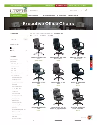 Find the Best Executive Office Chairs for Sale at Glenwood Office Furniture