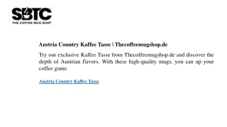 Austria Country Kaffee Tasse Thecoffeemugshop.de