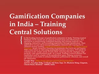 Gamification App  – Training Central Solutions