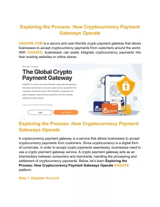 Exploring the Process_ How Cryptocurrency Payment Gateways Operate