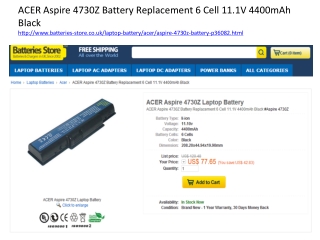 Acer Aspire 4730z battery