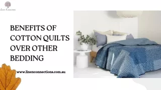 Benefits Of Cotton Quilts Over Other Bedding