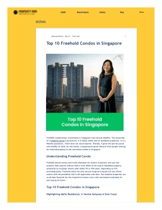 Freehold Condos in Singapore: A Smart Investment for Lasting Value