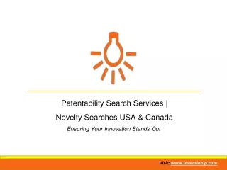 Patentability Search Services | Novelty & Prior Art Search USA & Canada