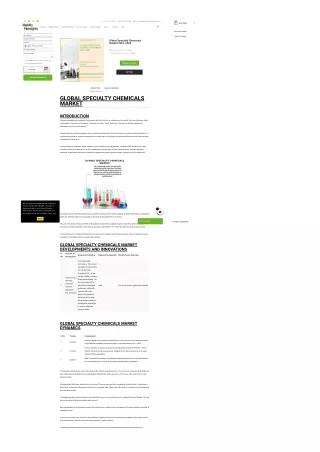 Navigating the Specialty Chemicals Market by 2030