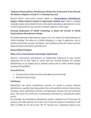 Semiconductor Photodetector Market