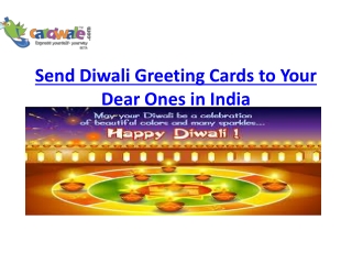 Send Diwali Greeting Cards to Your Dear Ones in India