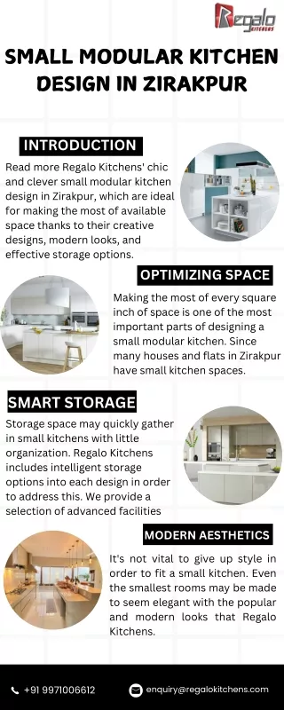 Small Modular Kitchen Design In Zirakpur