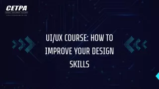 UIUX Course How to Improve Your Design Skills