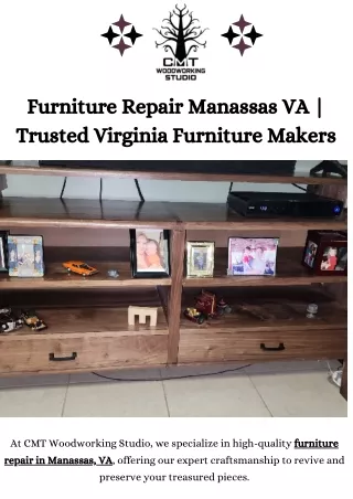 Reliable Furniture Repair in Manassas, VA | Virginia's Finest Furniture Makers