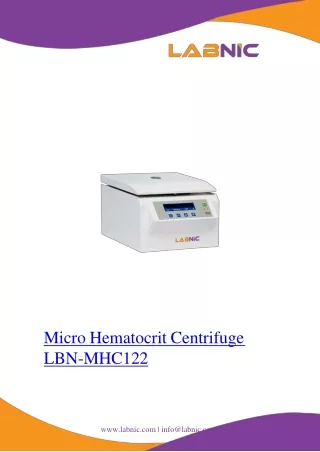 Micro-Hematocrit-Centrifuge-LBN-MHC122