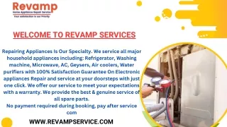 Revamp Home Appliance Repair Services in PCMC Near Me  91 9881647076