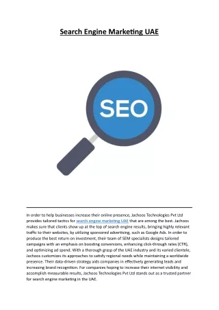 Search Engine Marketing UAE