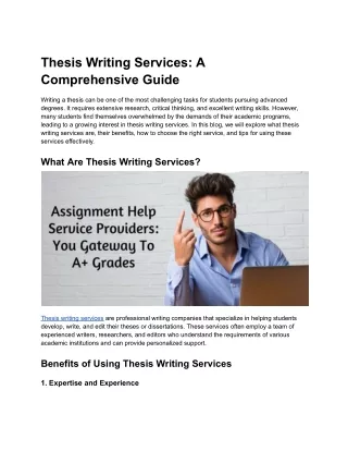Thesis Writing Services_ A Comprehensive Guide