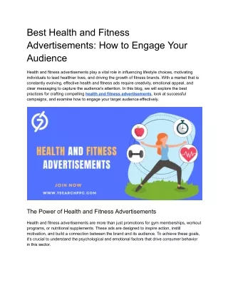 Best Health and Fitness Advertisements_ How to Engage Your Audience