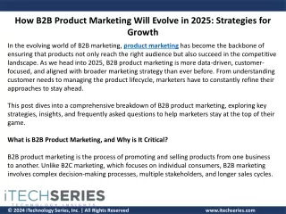 How B2B Product Marketing Will Evolve in 2025: Strategies for Growth