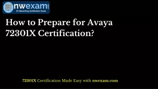 How to Prepare for Avaya 72301X Certification?