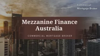 Your Trusted Partner for Flexible Mezzanine Finance Australia Options