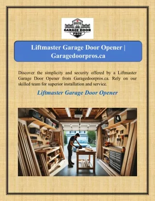 Liftmaster Garage Door Opener