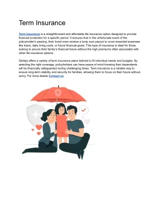 Term Insurance