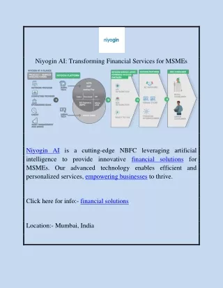 Niyogin AI: Transforming Financial Services for MSMEs