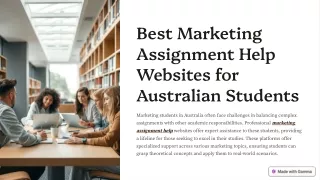 Best Marketing Assignment Help Websites for Australian Students