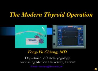 The Modern Thyroid Operation