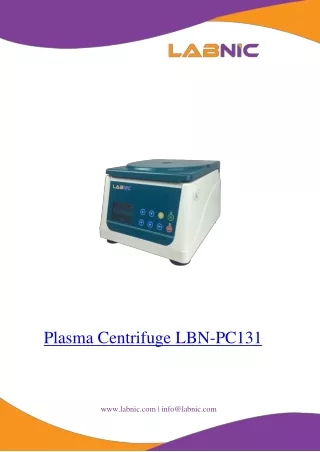 Plasma-Centrifuge-LBN-PC131