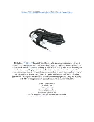 Jackson 59301116844 Magnetic Switch N.C. _ CateringSparesOnline