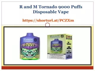 R and M Tornado 9000 Puffs Disposable Vape