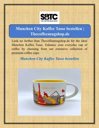 Munchen City Kaffee Tasse bestellen